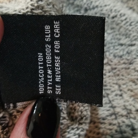 Blanc Noir Small Grey/ light grey stylish sweatshirt - Picture 10 of 10